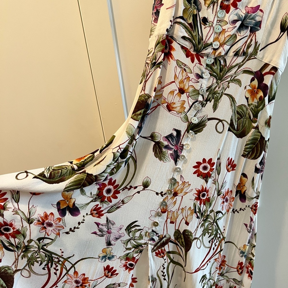 Colorful floral dress by Los Angelas Designer